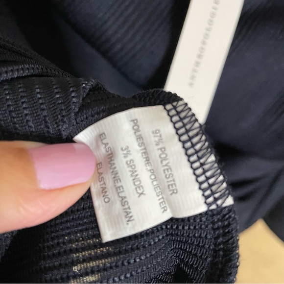 Anthropologie Blue Tassel Off Shoulder Top - Picture 12 of 12